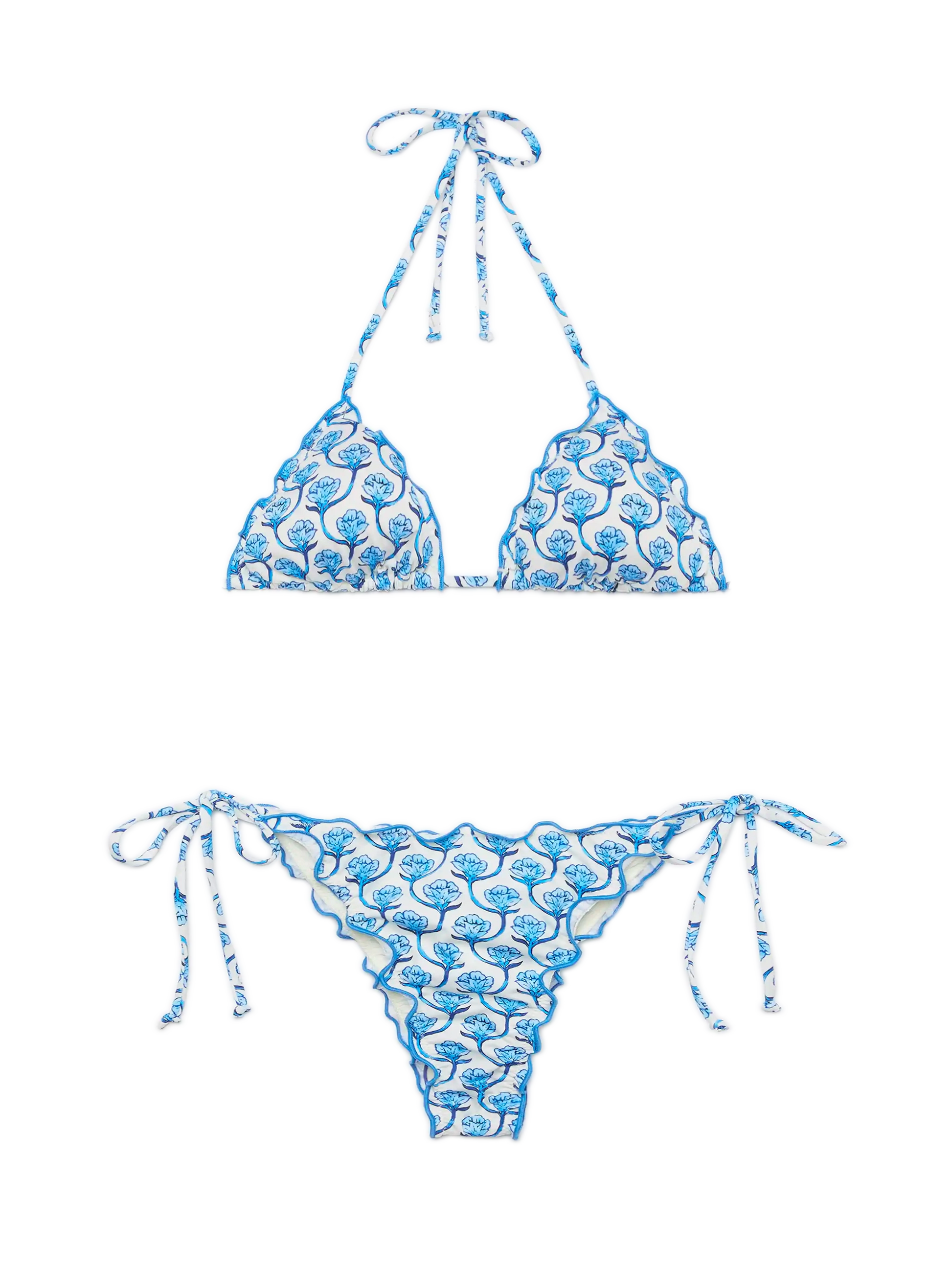 Classic triangle bikini Sagittarius Miami with floral print - MC2 Saint Barth