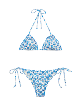 Classic triangle bikini Sagittarius Miami with floral print - MC2 Saint Barth