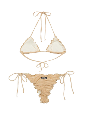 Classic triangle bikini Sagittarius Miami in gold lurex - MC2 Saint Barth