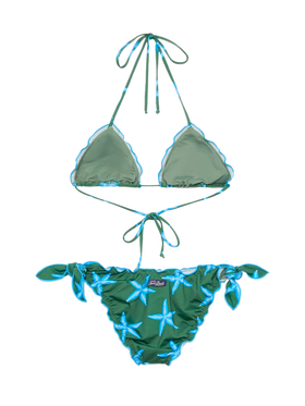 Sarius triangle classic bikini with starfish print - MC2 Saint Barth