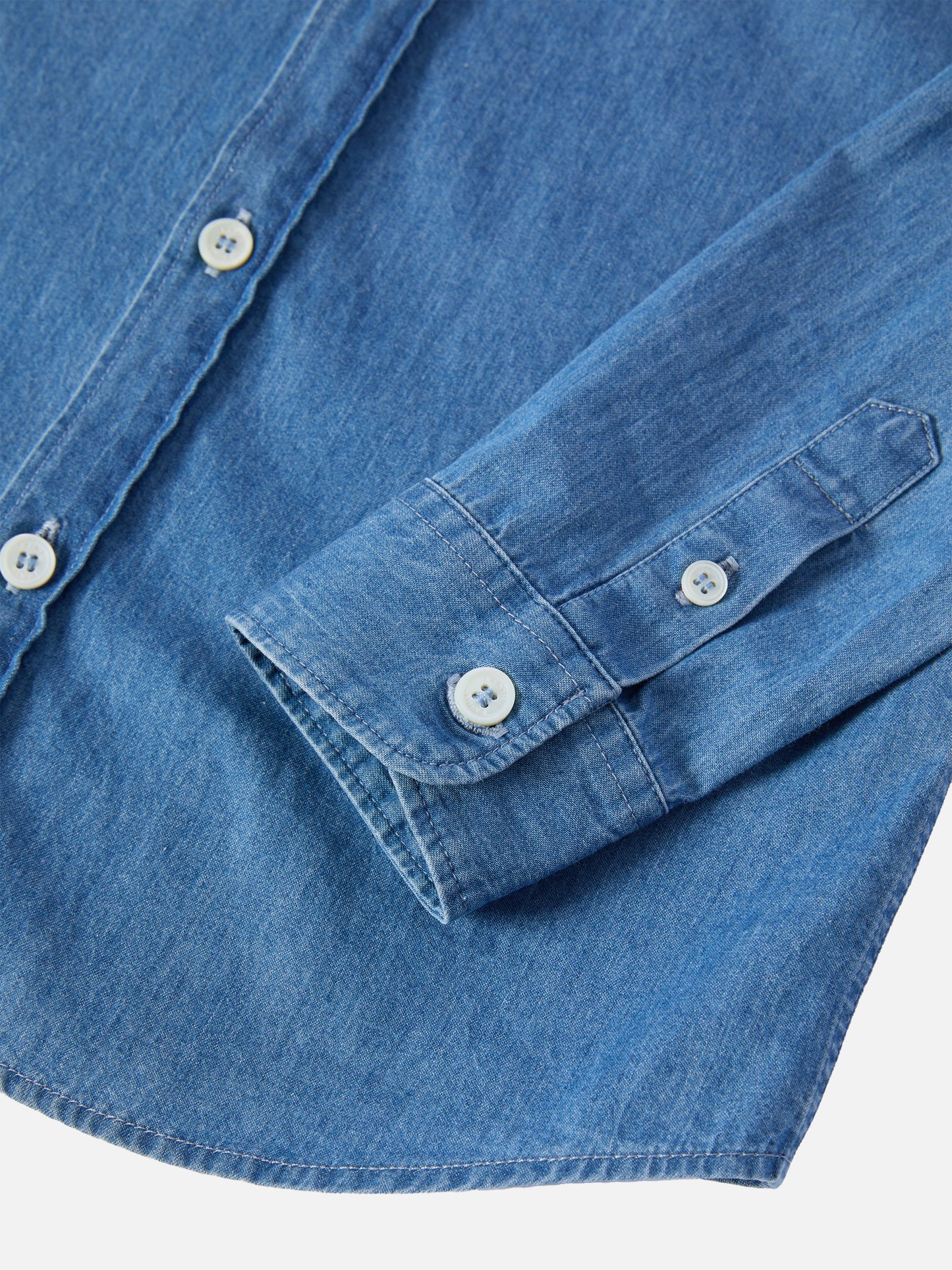 Camicia Seefeld Jr in chambray con stampa Snoopy