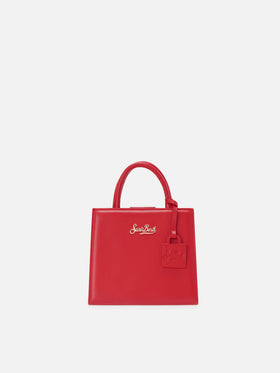 Shop Bag Mini Handbag in red leather