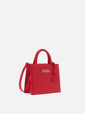 Shop Bag Mini Handbag in red leather