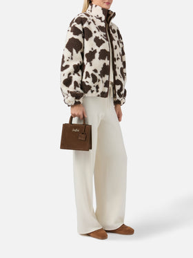 Shop Bag Mini Handbag in brown suede leather