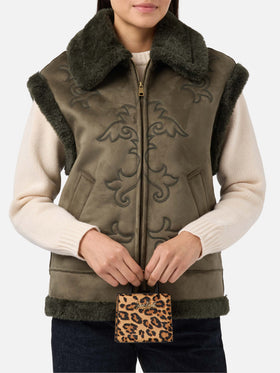 Shop Bag Micro Handbag in leopard-print pony skin leather