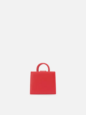 Shop Bag Micro Handbag in red leather