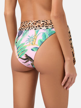 Bralette bikini May Sienna with tropical print