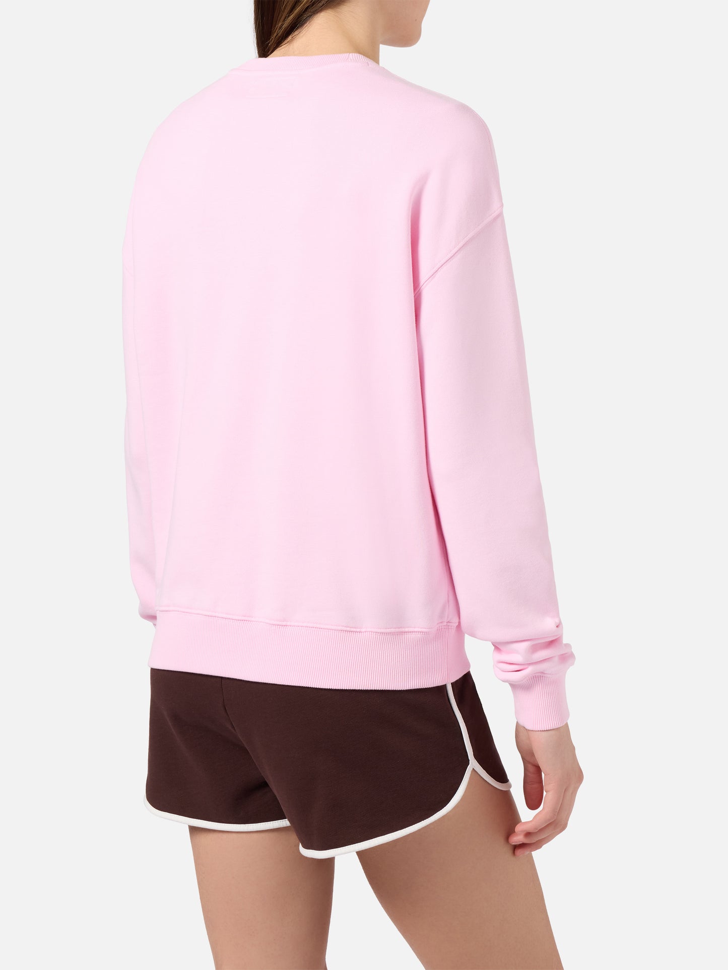 Sudadera Pink Stardust con logo en relieve efecto rizo y bordado Sport Club