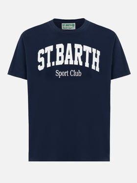 Organic cotton T-shirt with St. Barth sport club print - MC2 Saint Barth