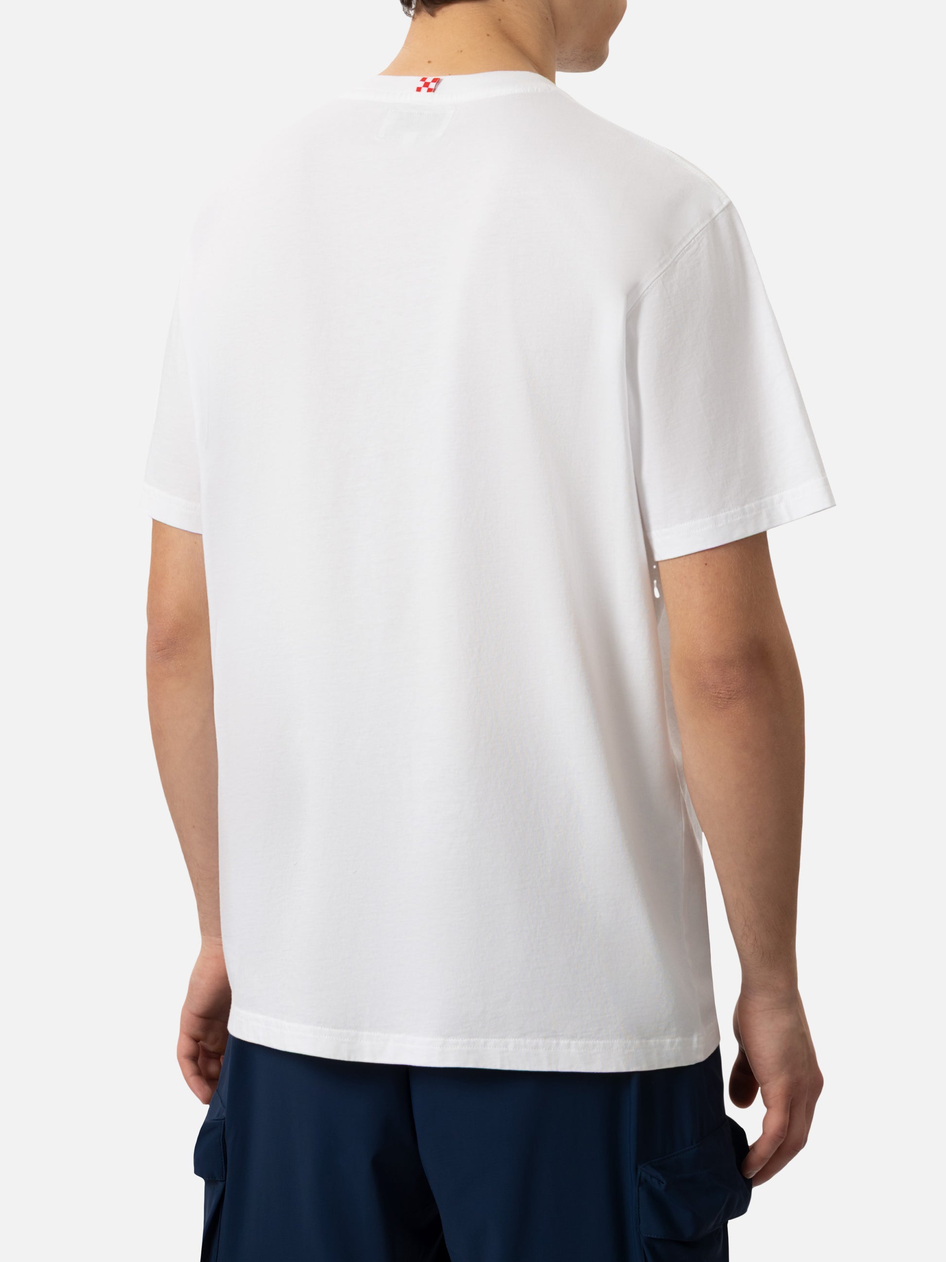 Organic cotton T-shirt with St. Barth sport club print - MC2 Saint Barth