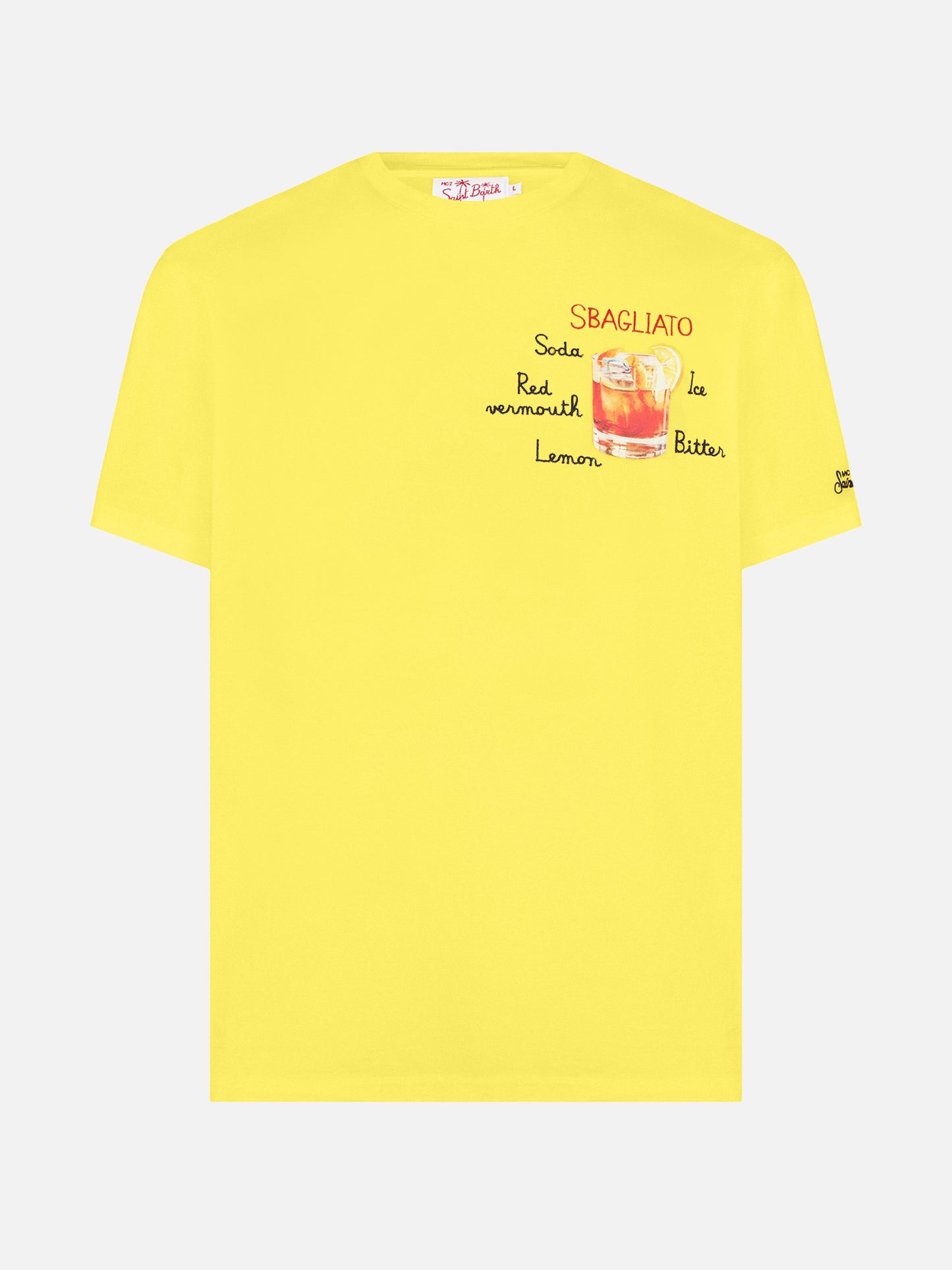 T-shirt with Sbagliato glass print