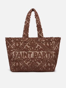 Brown Tufting  cotton tote bag
