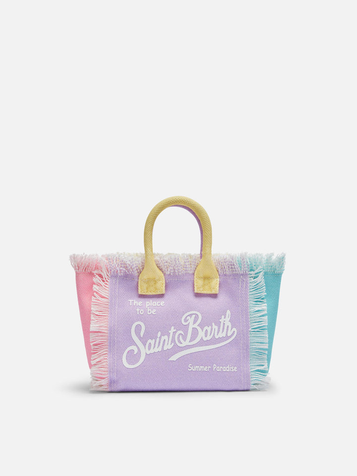 Color block cotton canvas Mini Vanity bag - MC2 Saint Barth