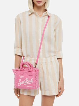 Mini Vanity pink Linen bag - MC2 Saint Barth