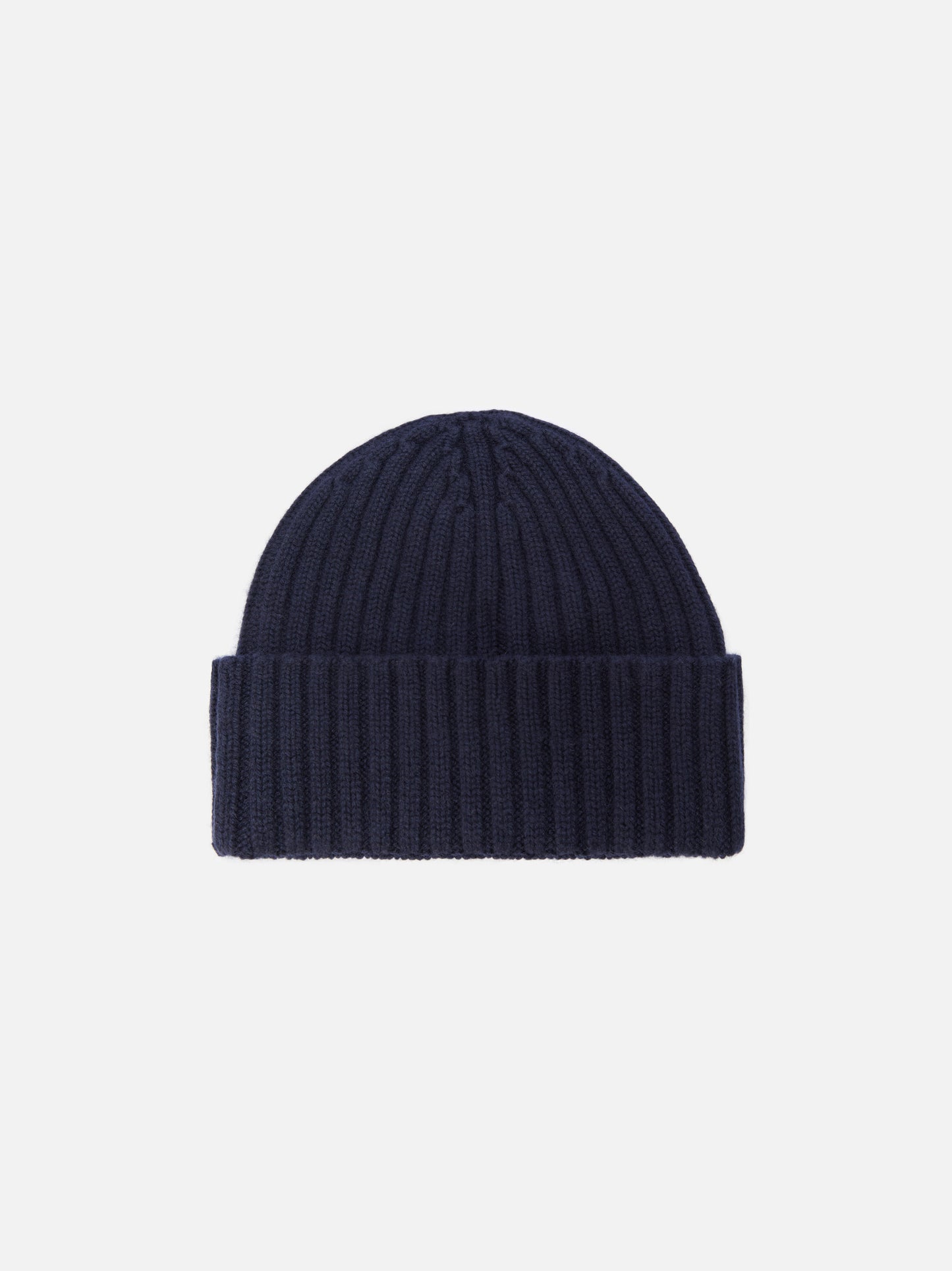 Berretto Wengen in misto cashmere blu con ricamo St. Barth