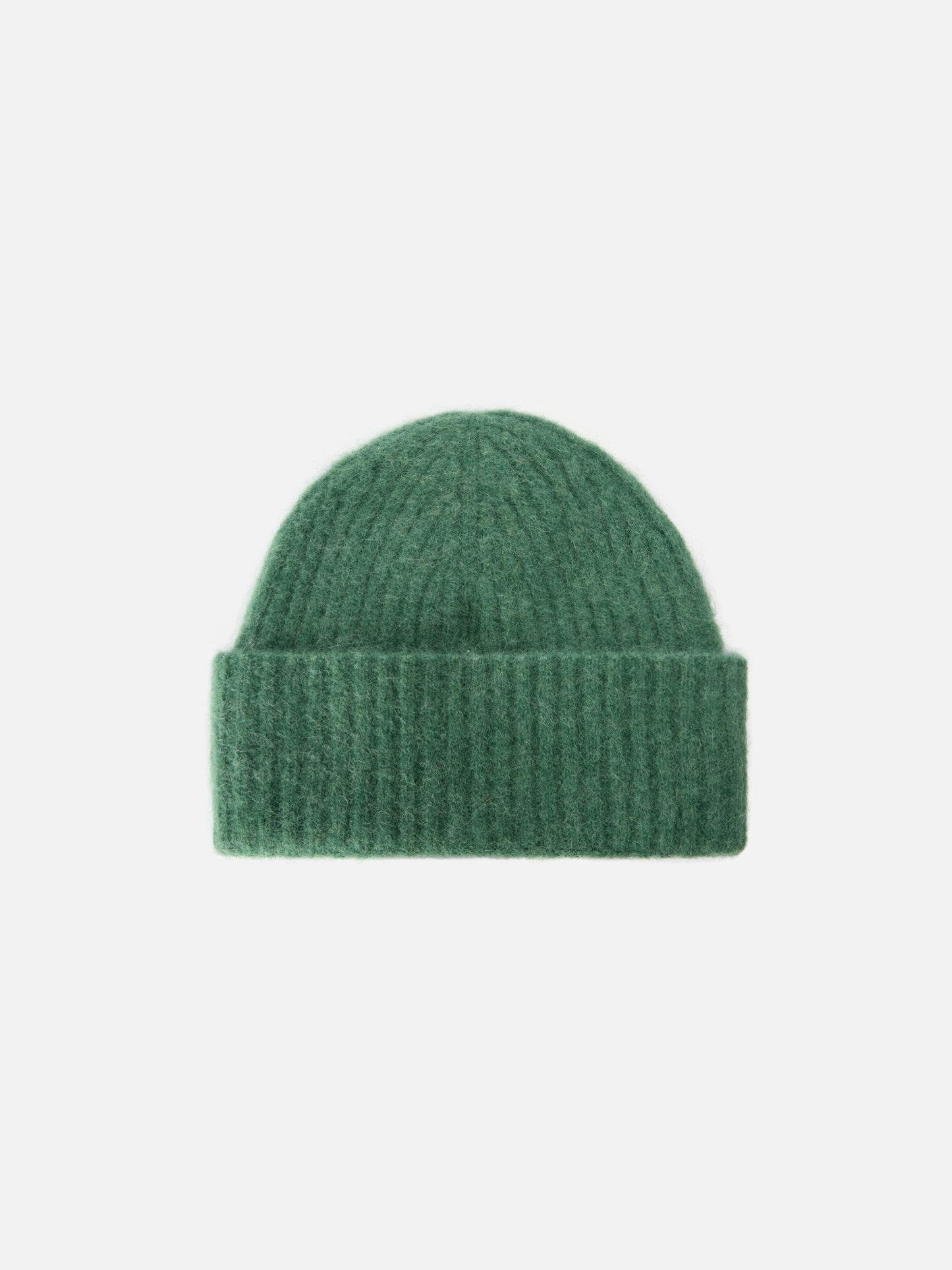 Sage green stretch alpaca hat Wengen