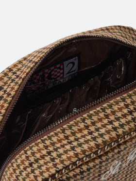 Westwood Vanity Case in houndstooth wool blend