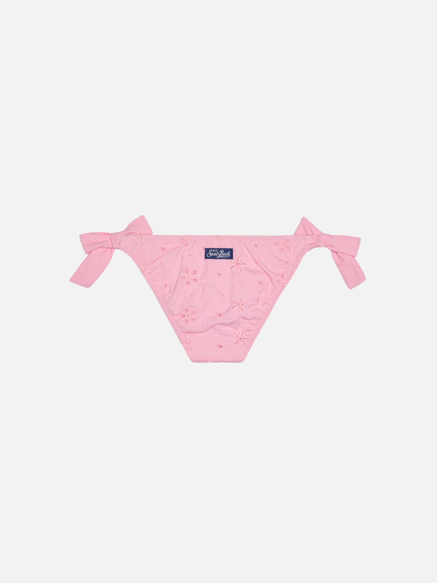 Classic swim briefs Zippy in pink Sangallo lace - MC2 Saint Barth