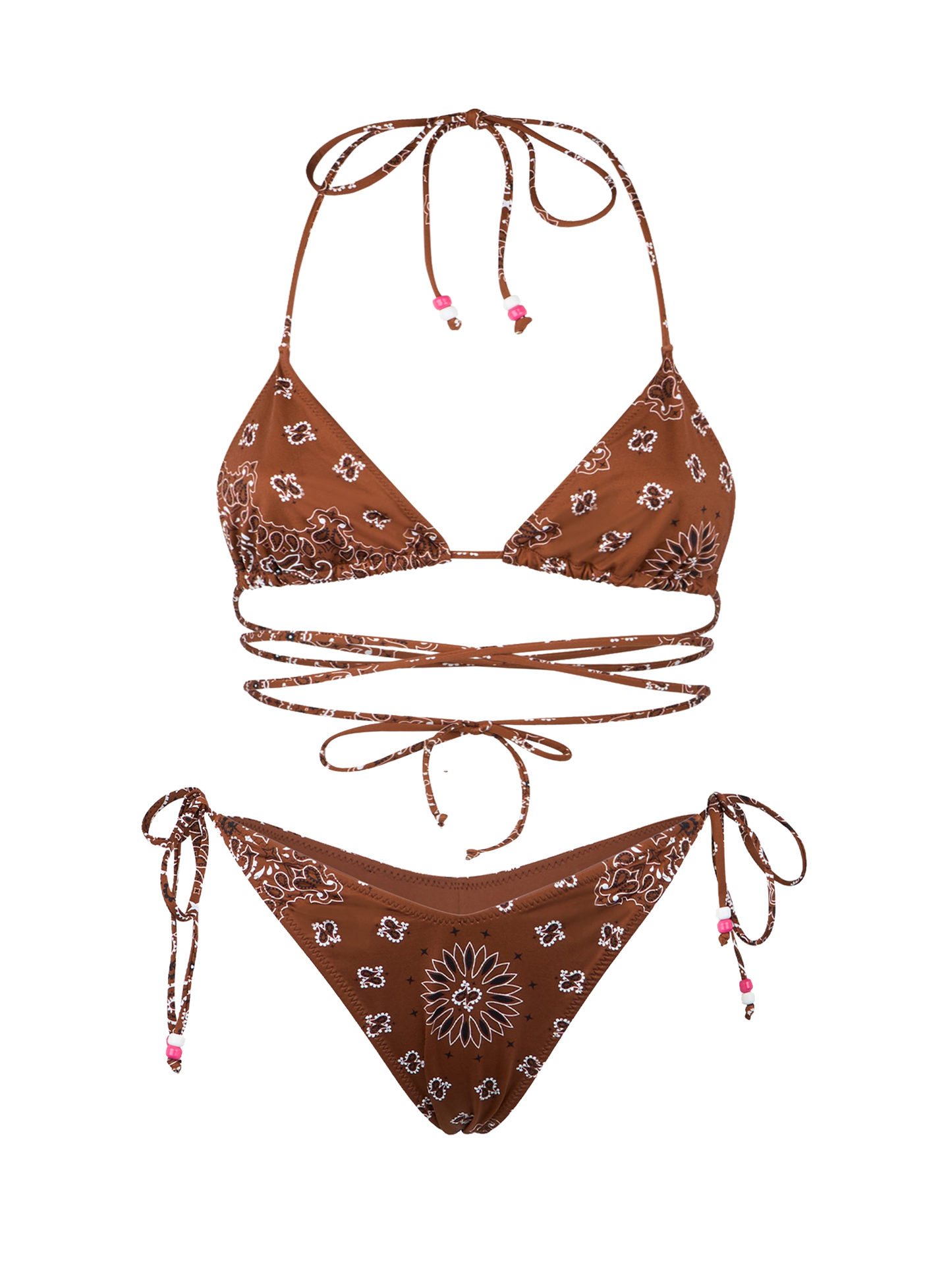 Bikini da donna a triangolo bandana