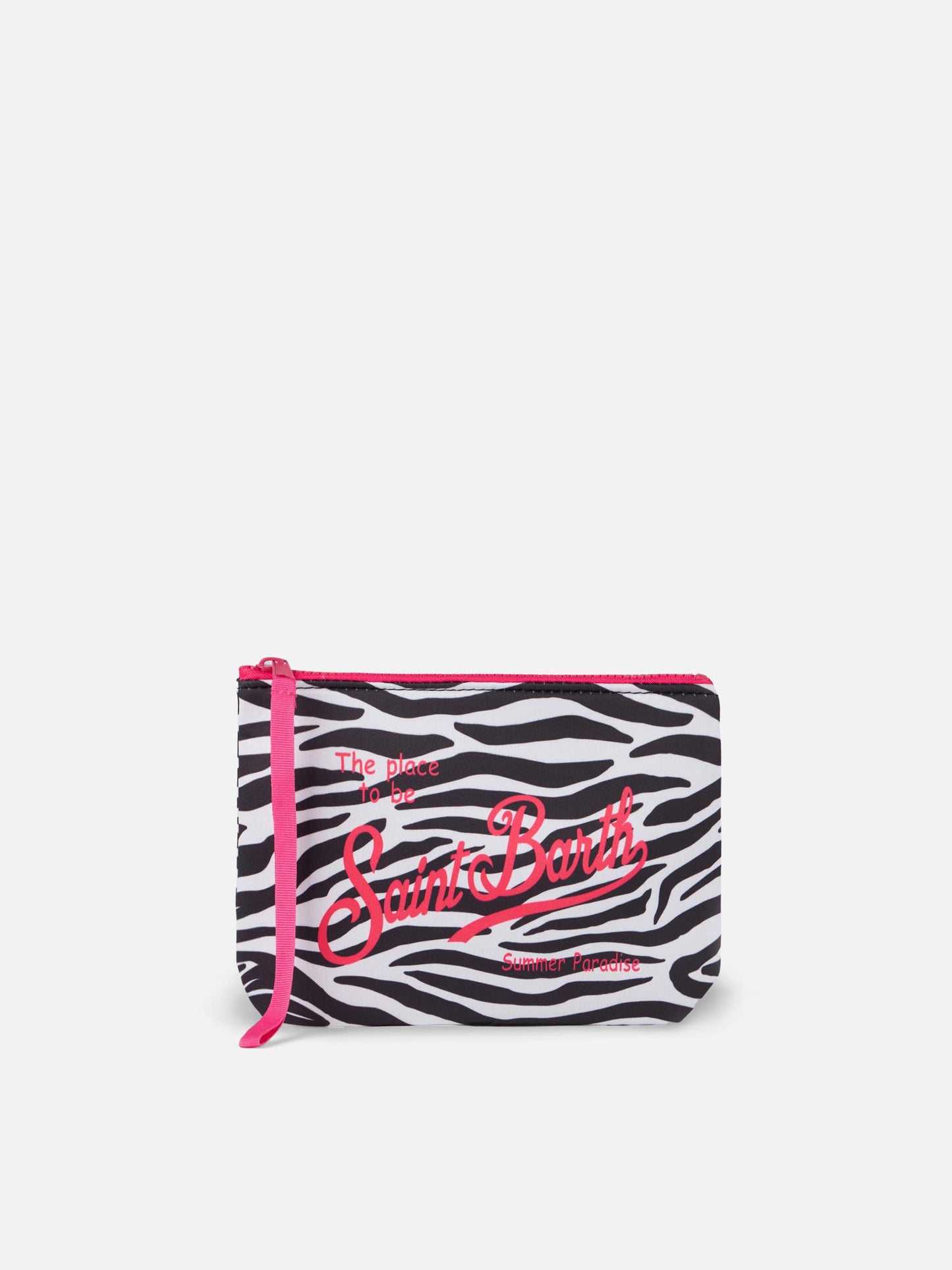 Aline Scuba-Pochette mit Zebradruck