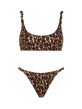 Woman bralette bikini with leopard print - MC2 Saint Barth