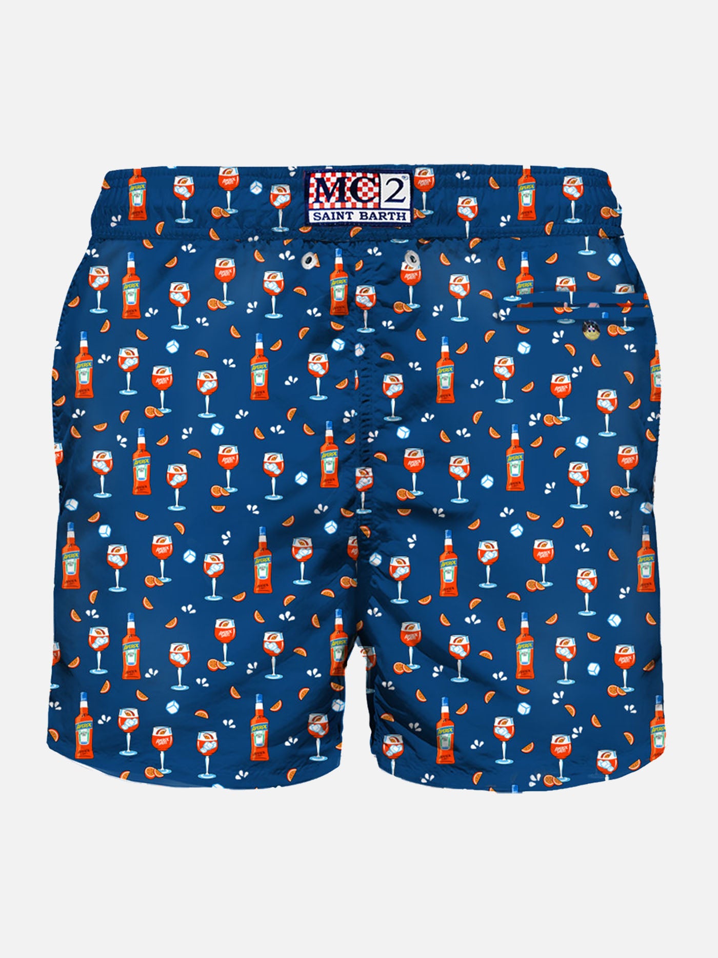 Costume da bagno da uomo in tessuto leggero con stampa Spritz | EDIZIONE SPECIALE APEROL