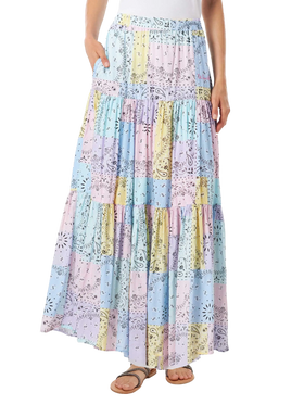 Bandanna print cotton skirt - MC2 Saint Barth