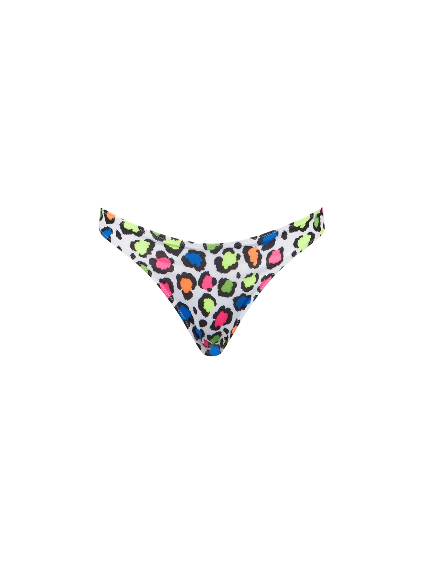Woman cheeky swim briefs with multicolor animalier print - MC2 Saint Barth