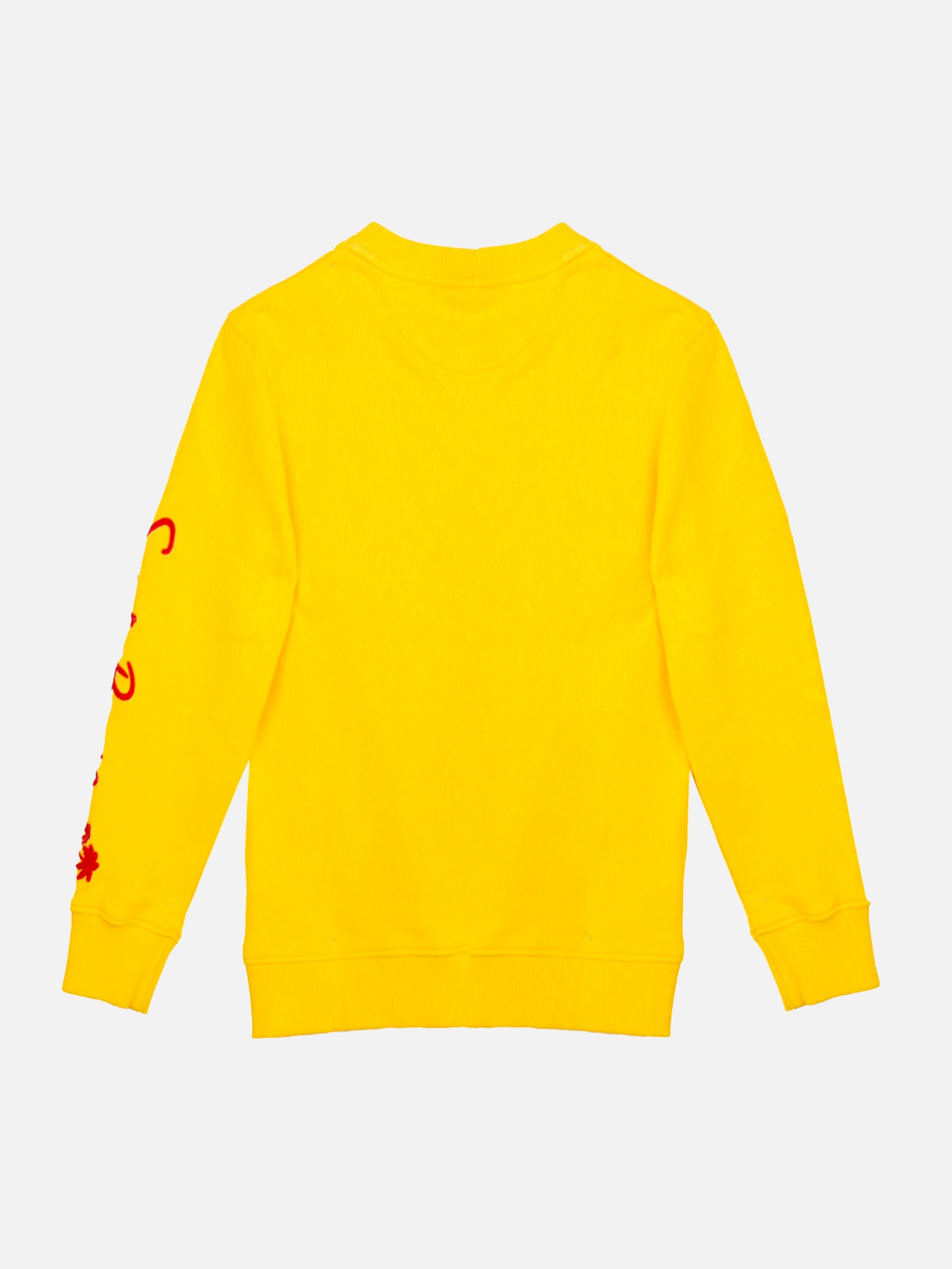 Kid yellow cotton sweatshirt with embroidery - MC2 Saint Barth