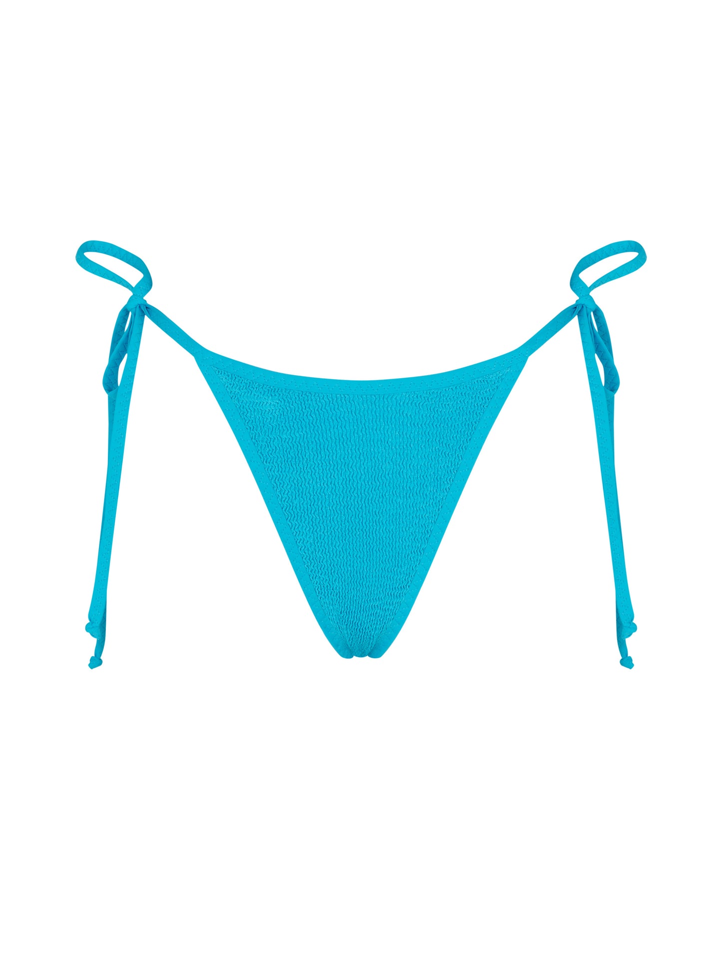 Woman crinkle cheeky swim briefs