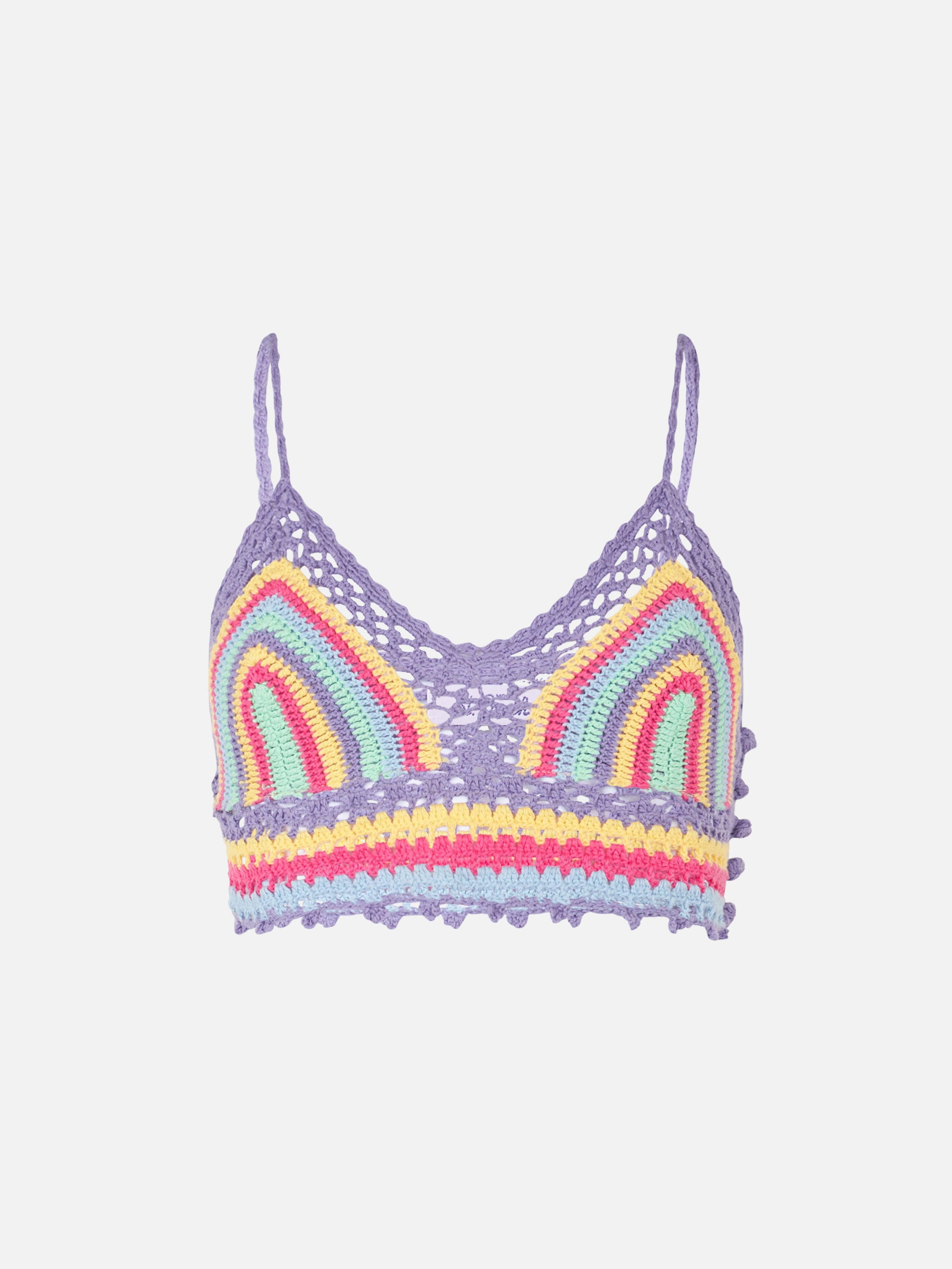 Multicolor crochet top - MC2 Saint Barth