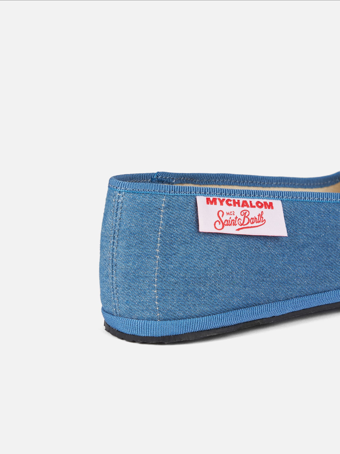 Woman denim slipper loafers | MY CHALOM SPECIAL EDITION - MC2 Saint Barth
