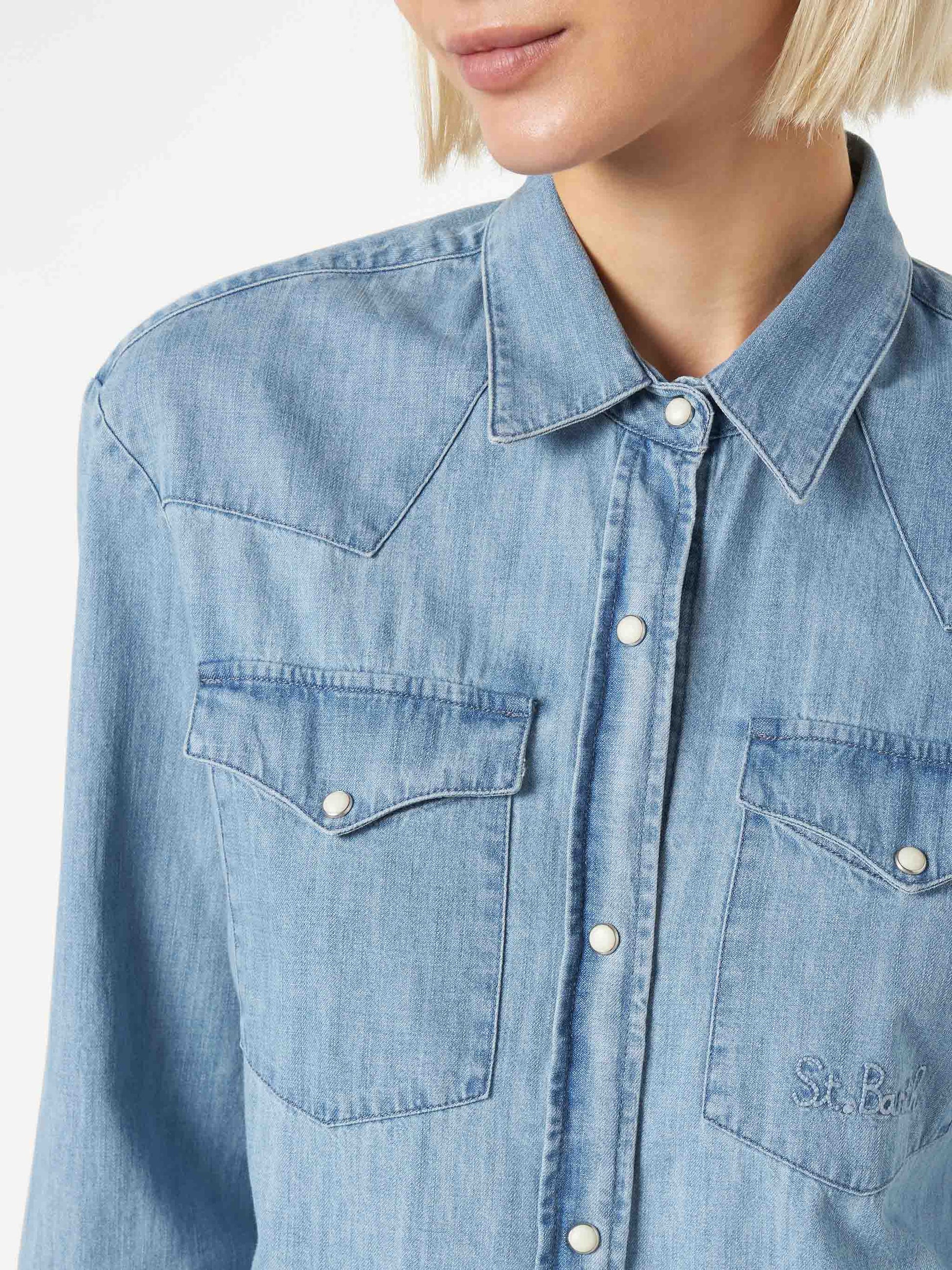 Woman denim shirt - MC2 Saint Barth