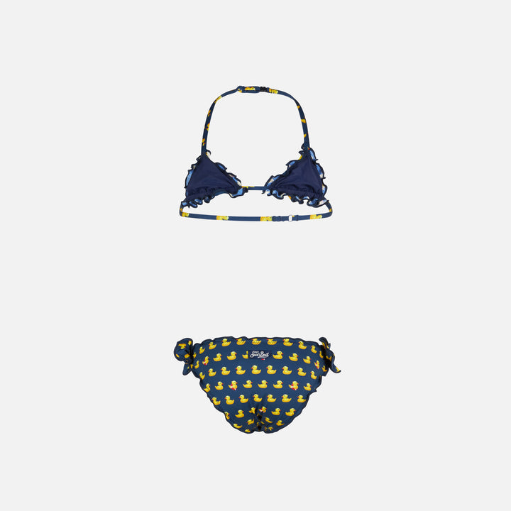 Girl triangle bikini with print - MC2 Saint Barth