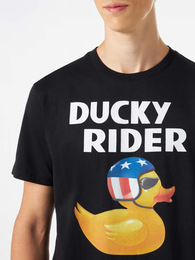 Ducky rider printed man t-shirt