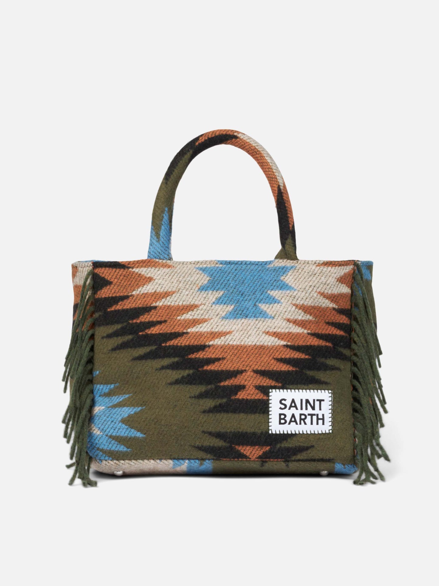 Colette blanket handbag with ethnic print - MC2 Saint Barth