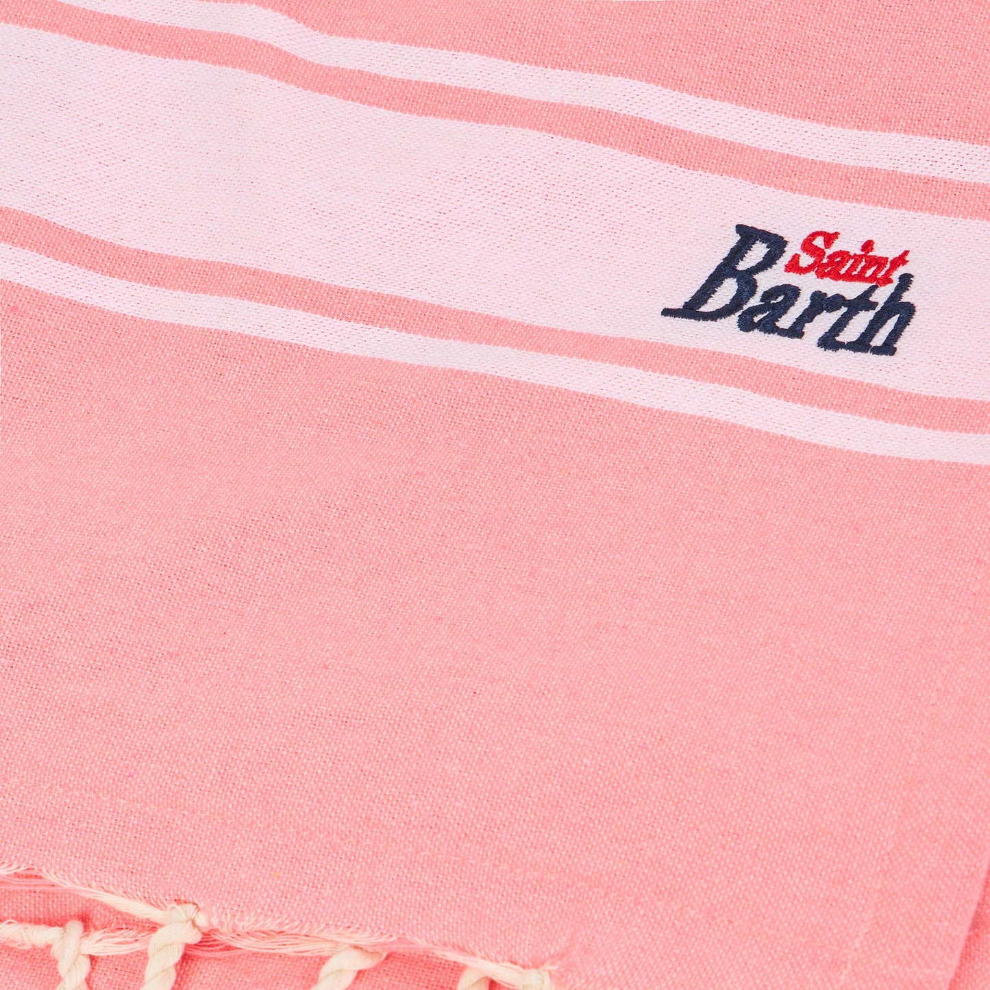Fouta rosa fluo doppiato con spugna