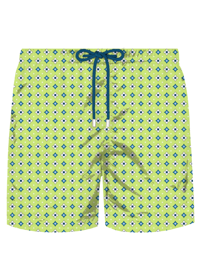 Comfort Light stretch swim shorts with tie print - MC2 Saint Barth