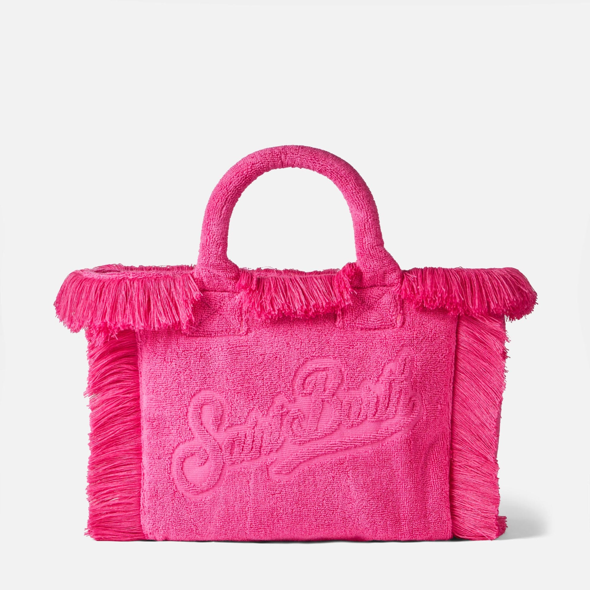 Colette Terry embossed fuchsia handbag - MC2 Saint Barth