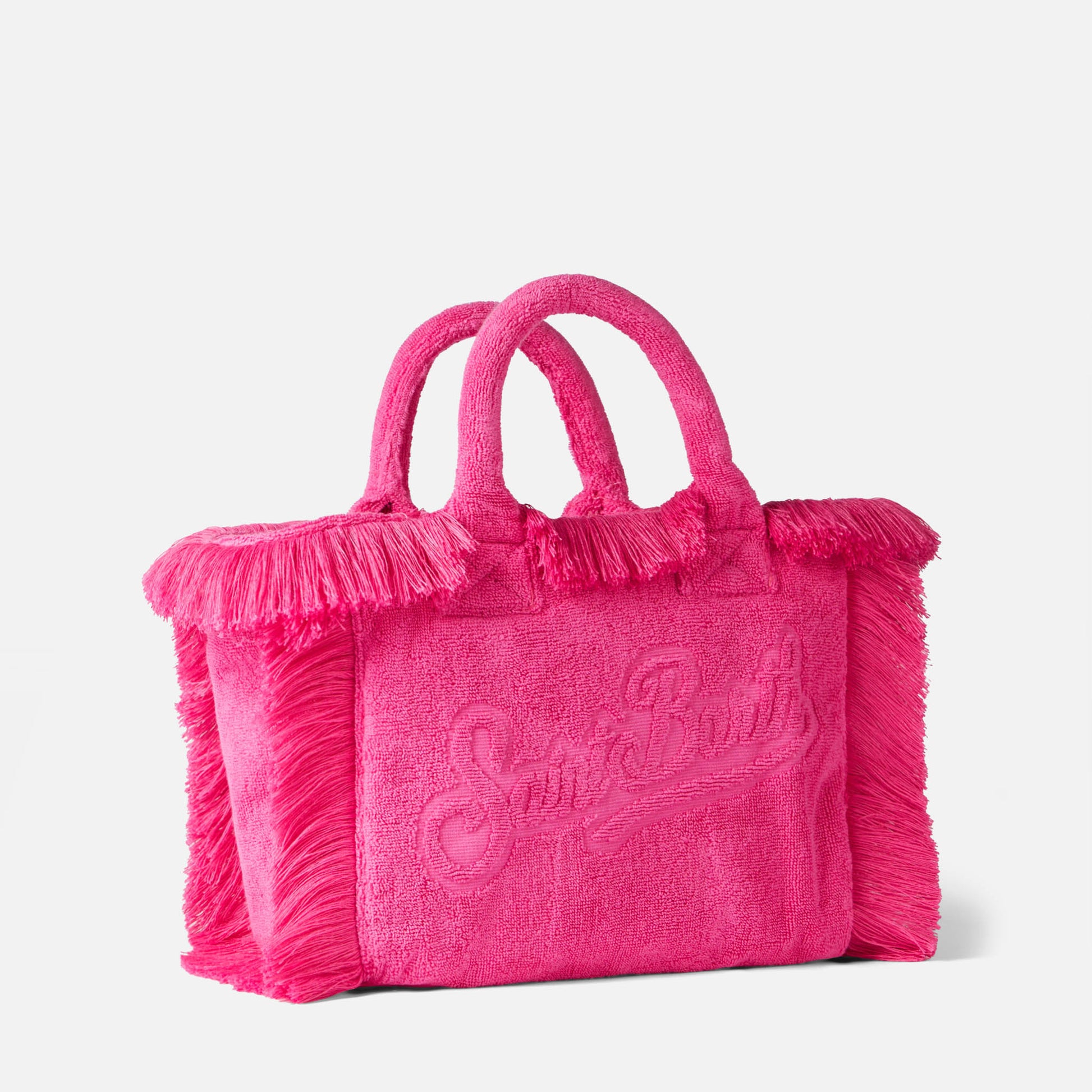 Colette Terry embossed fuchsia handbag - MC2 Saint Barth