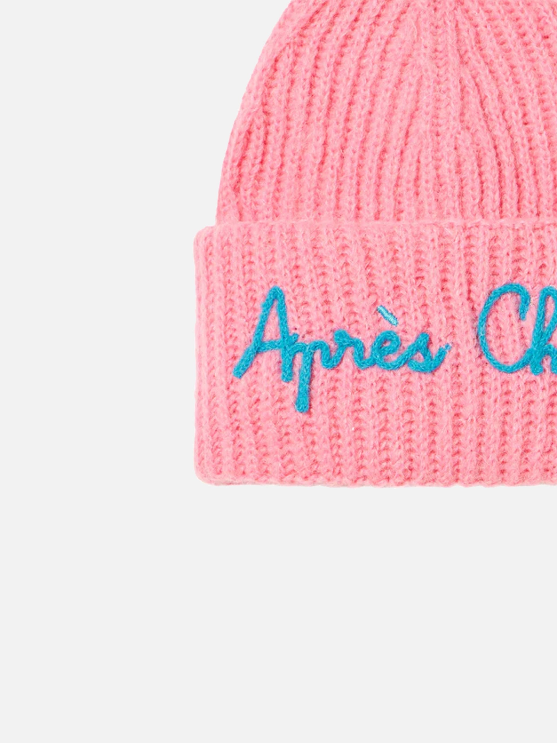 Girl brushed and ultra soft beanie with Apres Chic embroidery - MC2 Saint Barth