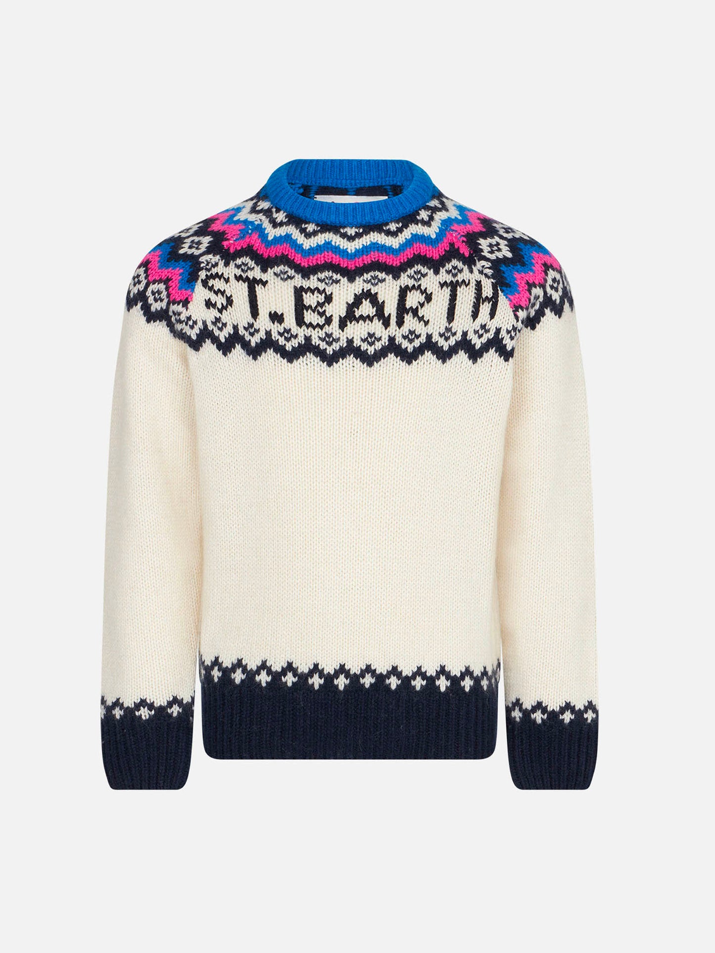 Girl sweater with nordic jacquard pattern - MC2 Saint Barth