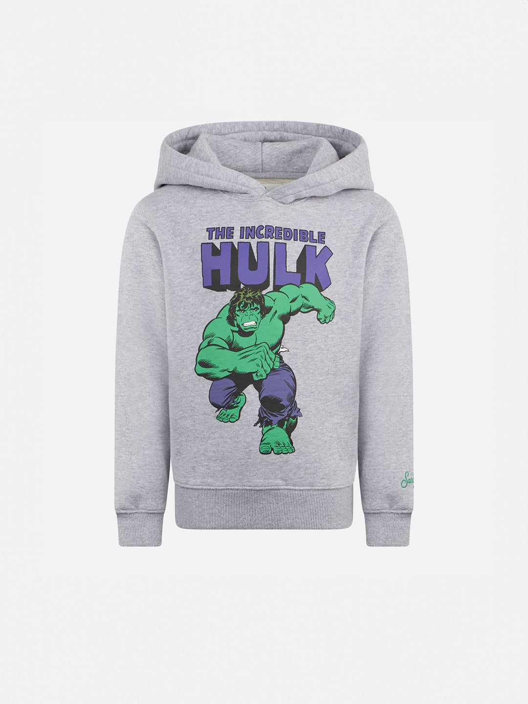 Boy hoodie with The Incredible Hulk print | MARVEL SPECIAL EDITION - MC2 Saint Barth