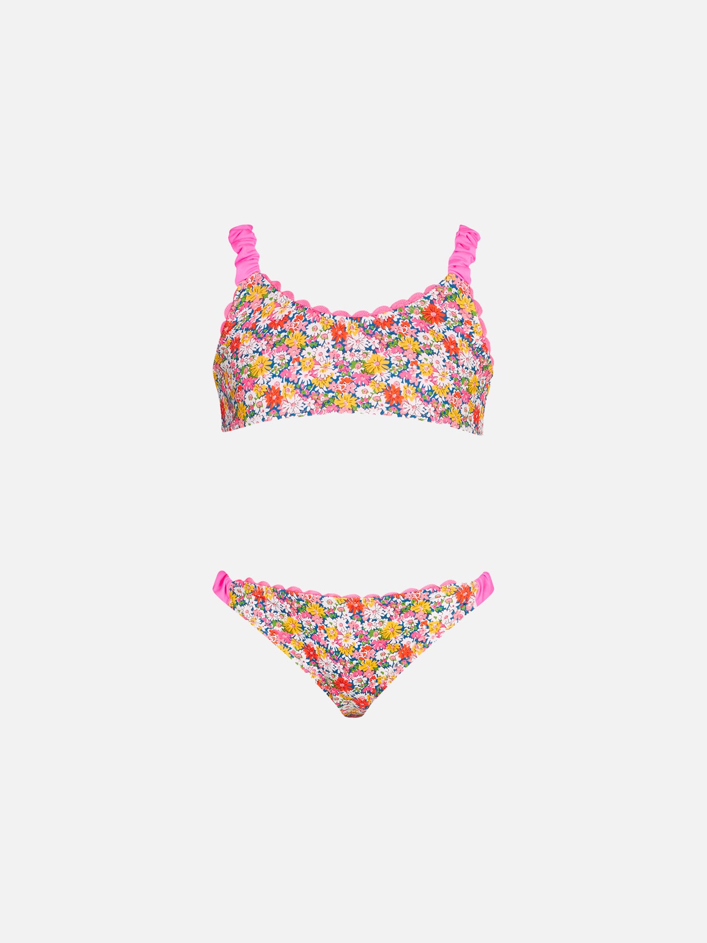Girl bralette with Liberty flower print | Made with Liberty fabric - MC2 Saint Barth