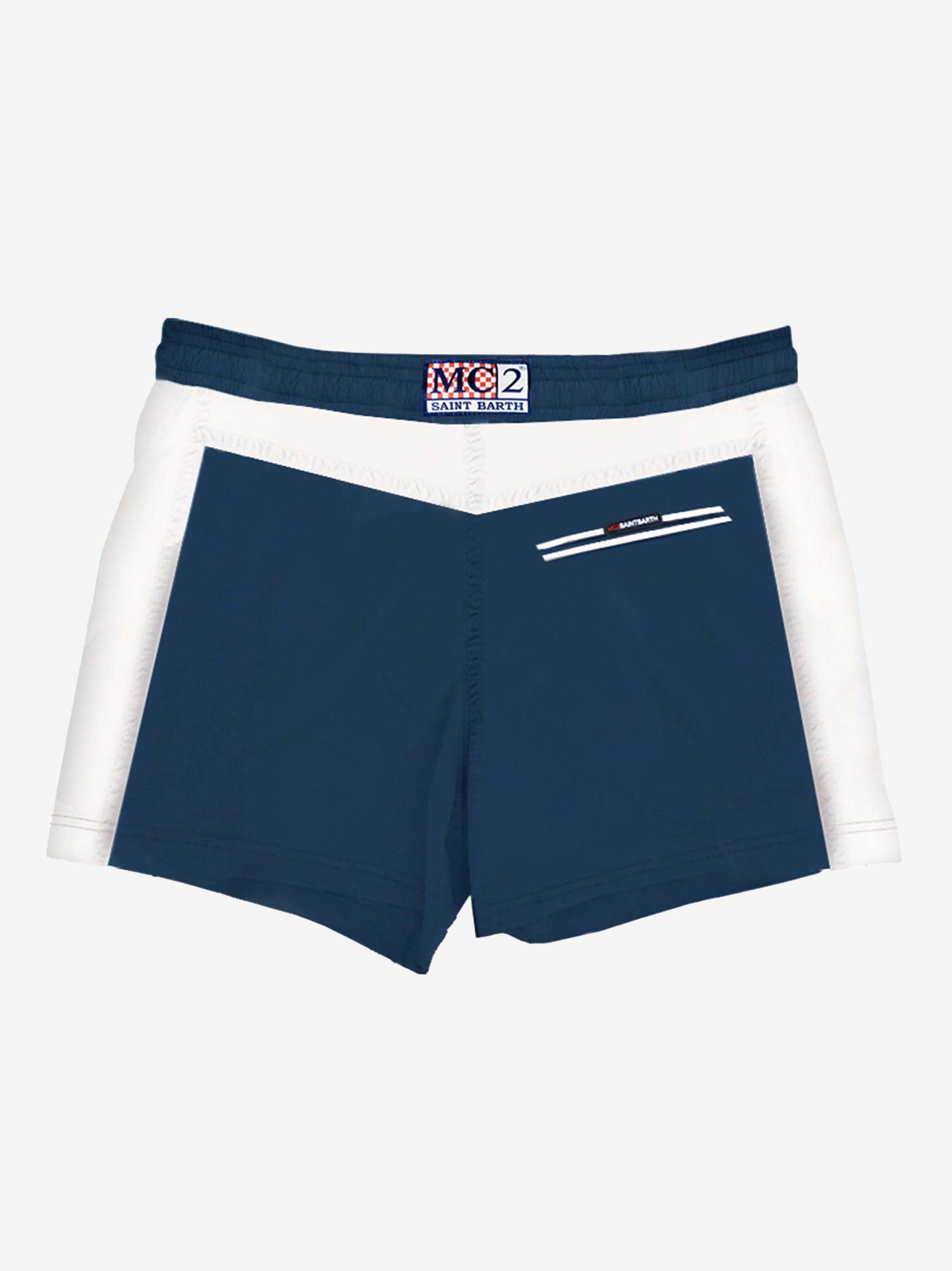Man swimshorts with bands and patch - MC2 Saint Barth