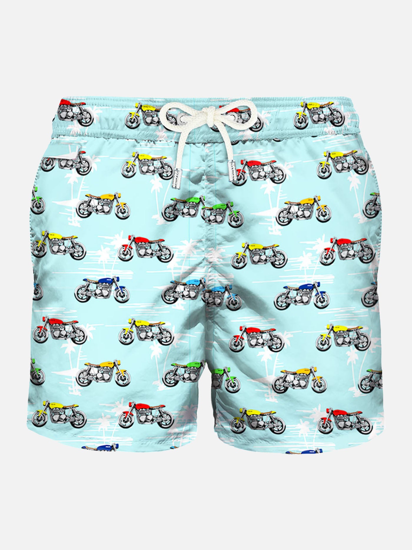 Light fabric swim shorts motorbike print – MC2 Saint Barth