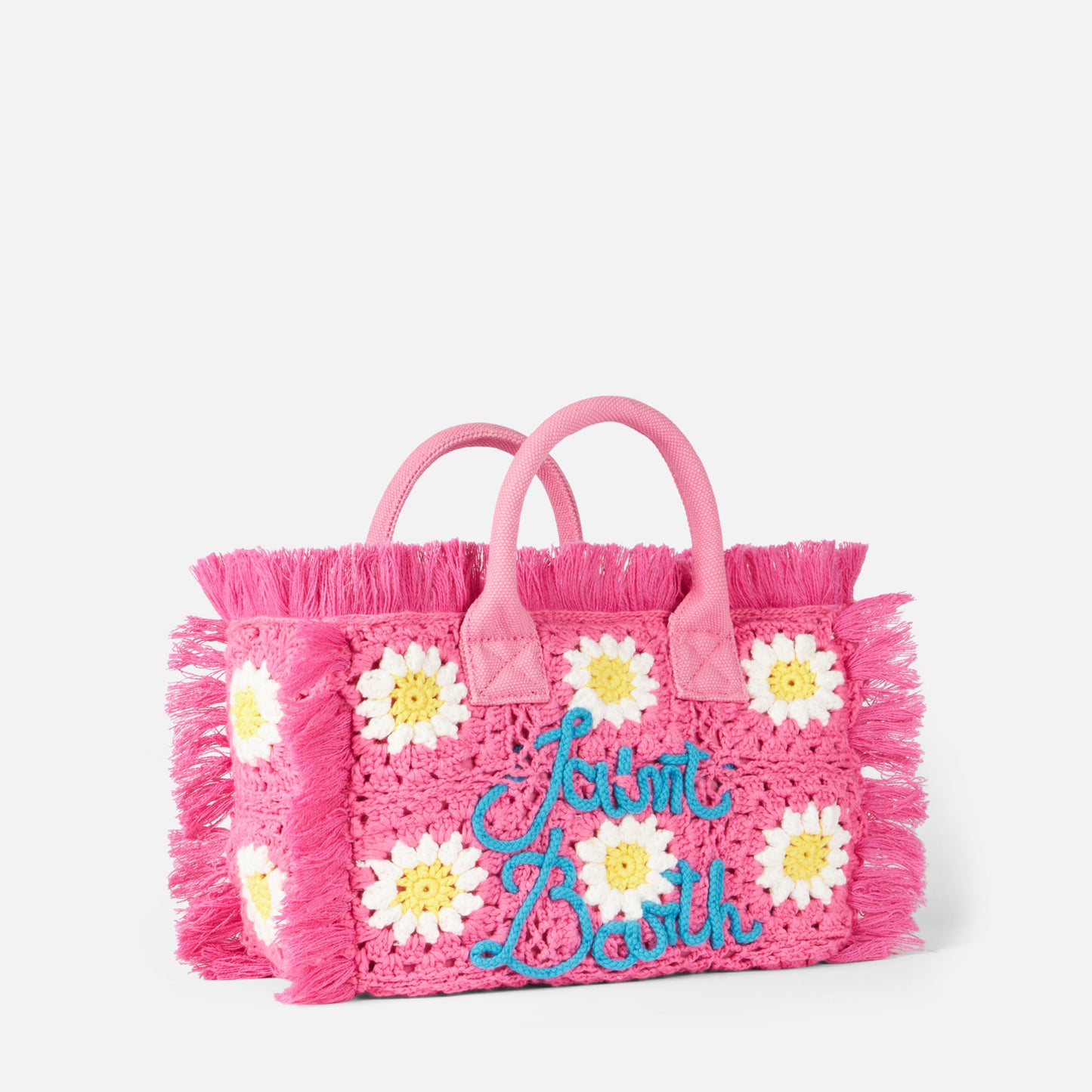 Colette handbag with crochet flower patches - MC2 Saint Barth
