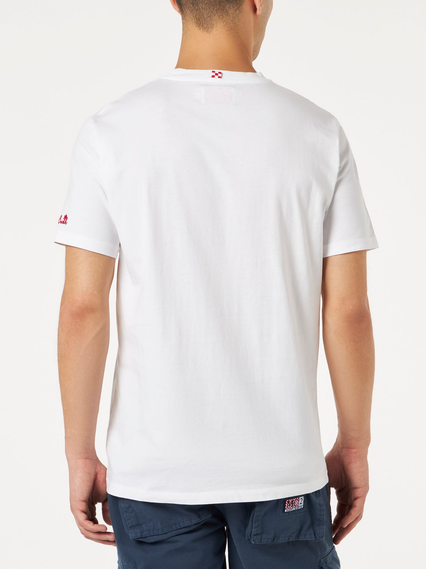 T-shirt da uomo con ricamo St. Barth Habituè
