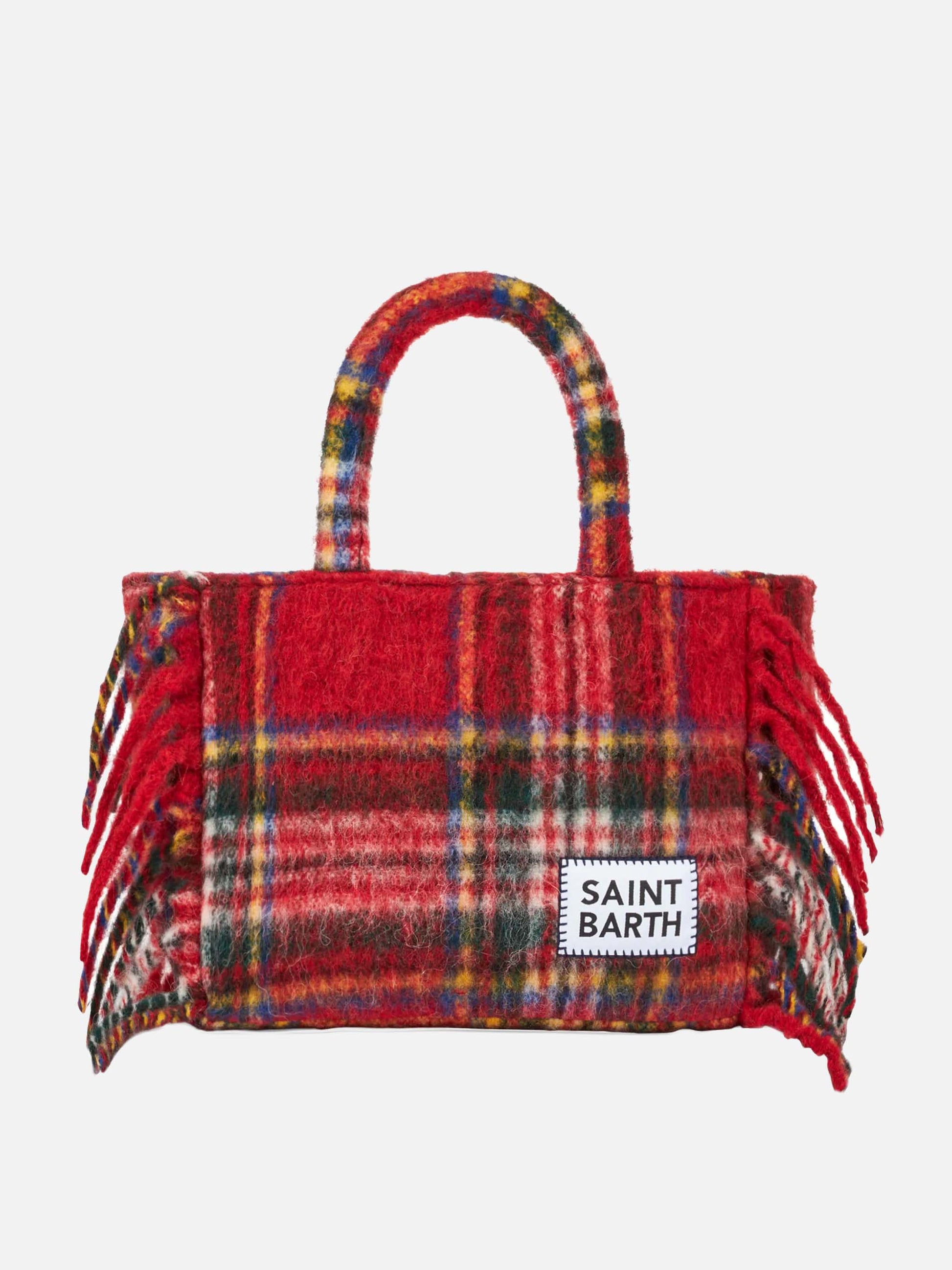 Colette blanket handbag with tartan print - MC2 Saint Barth