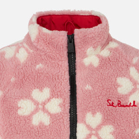 Girl sherpa jacket with Hello Kitty print | HELLO KITTY SPECIAL EDITION - MC2 Saint Barth